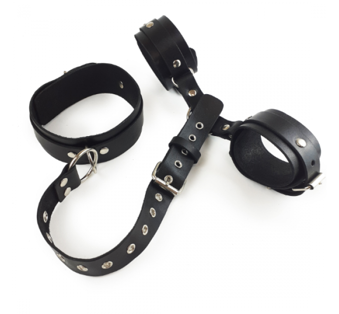 BDSM Set, Luxury Restraints, Bondage Set, Leather Bondage, BDSM Handcuffs, Thigh Cuffs, Bondage Cuffs, BDSM Gear