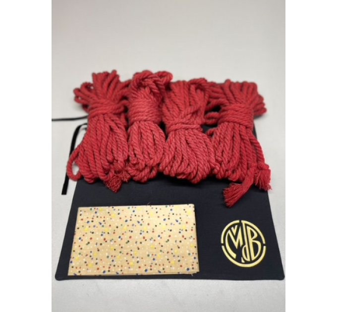 BDSM Shibari Rope Kit Set Cotton 4 pcsropes 4pcs 26.25ft 0.24in bondage rope set